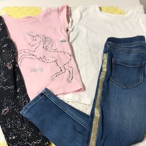 4 Carter’s pieces—Sparkle and Unicorn Bundle 6/6X